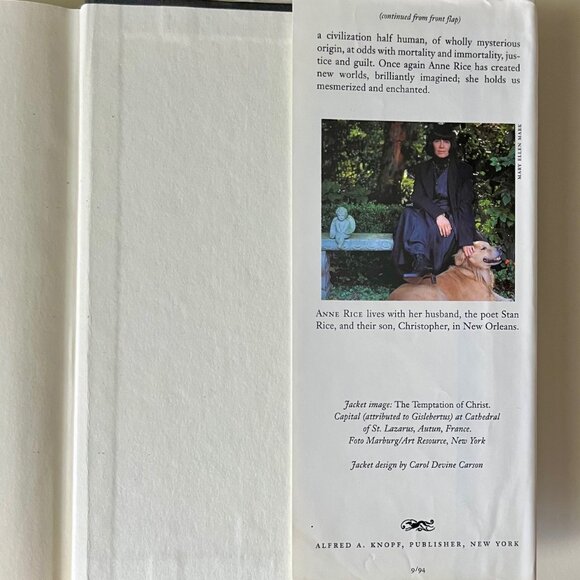 Taltos Lives of the Mayfair Witches Anne Rice 1994 1st Ed. Hard Copy - Picture 4 of 9